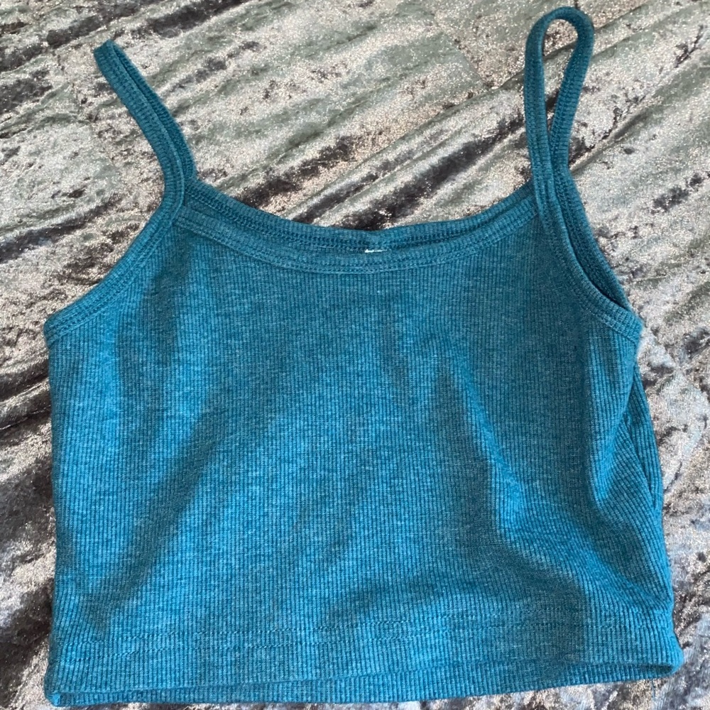 cute turquoise crop top